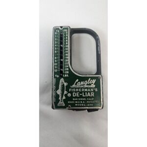 Vintage Langley Fishermans De-Liar Scale Model 228 Made In USA California Fish